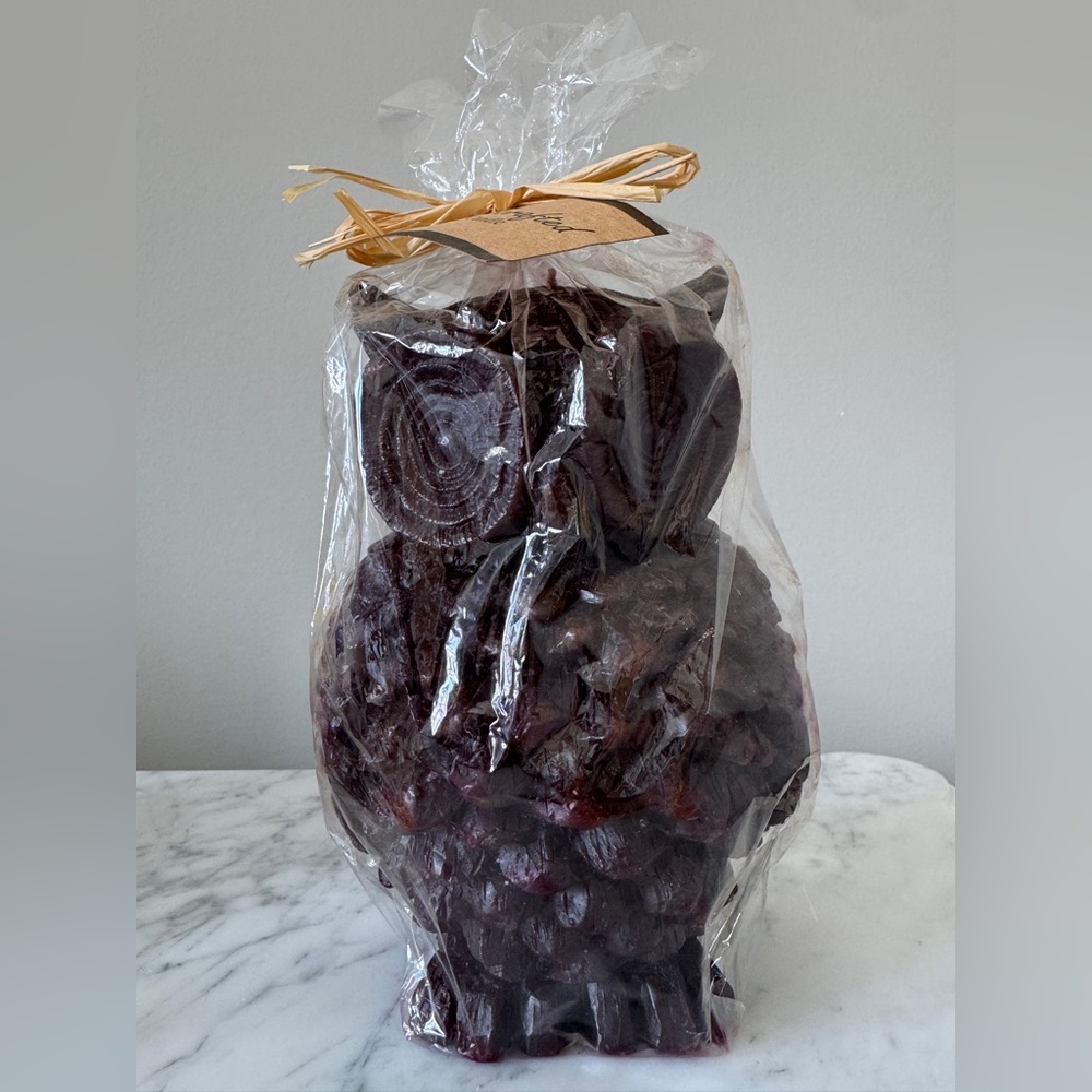 Dark Purple Owl Candle